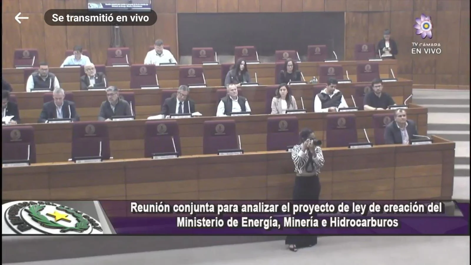 Representantes de la AGP en la reunión conjunta sobre el Ministerio de Energía, Minas e Hidrocarburos